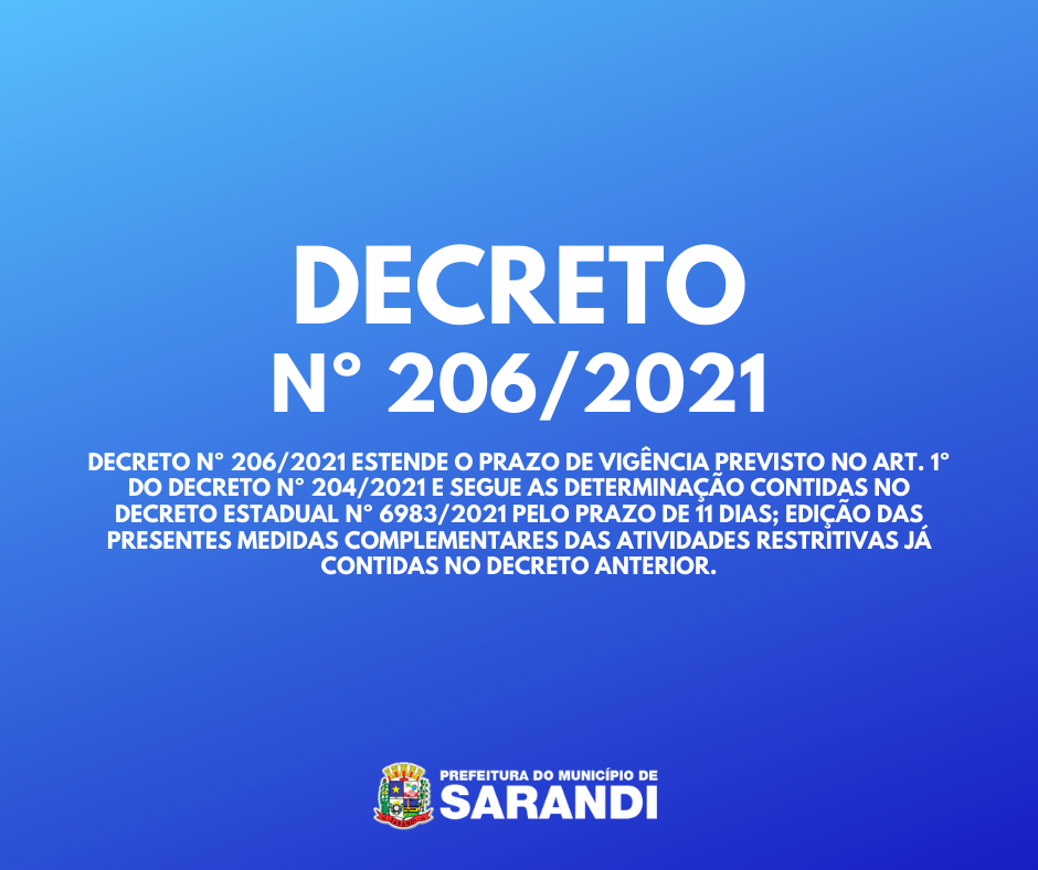 Decreto Nº 206/2021